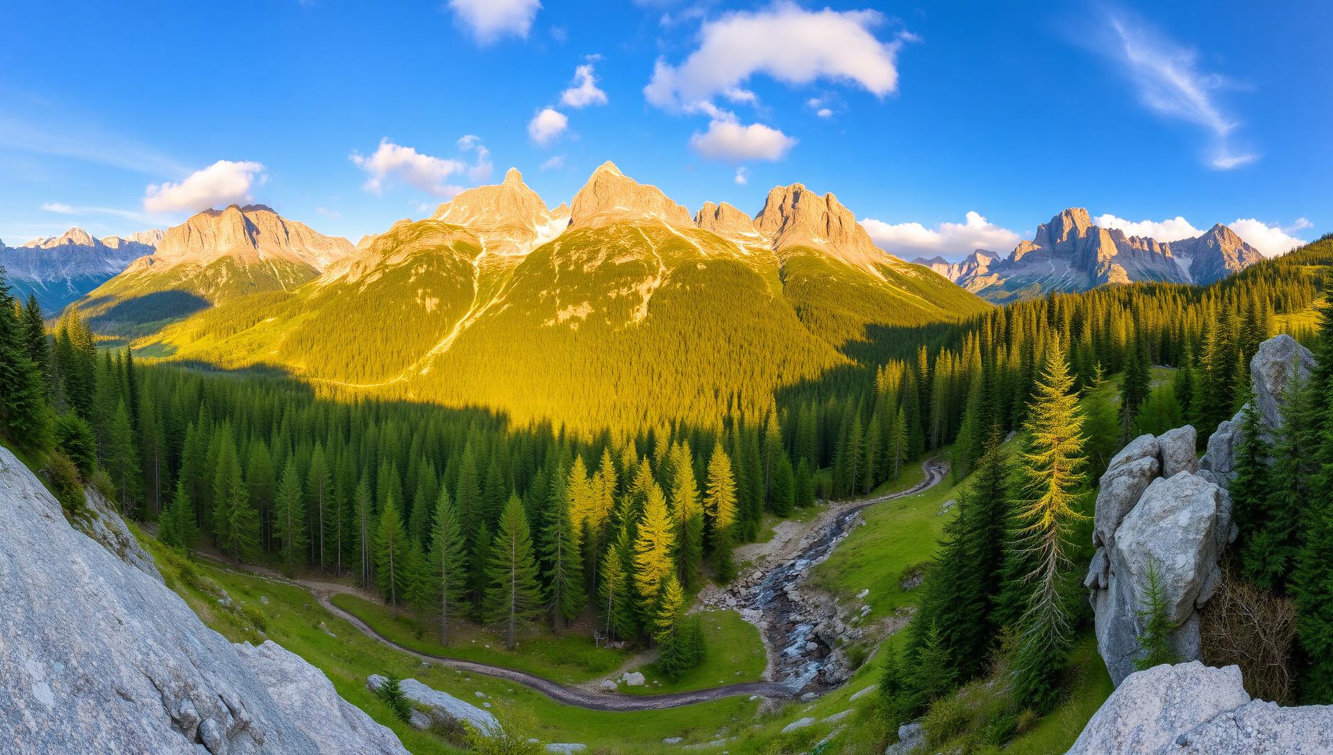 Valle Argentera in estate